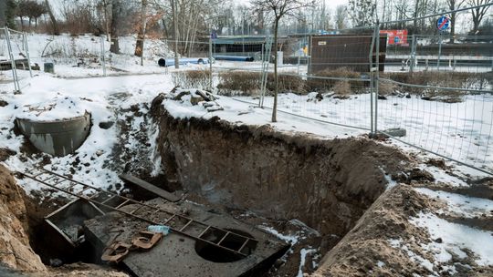 Budowa zbiornika retencyjnego na Placu Ołdakowskiego (zdjęcia)