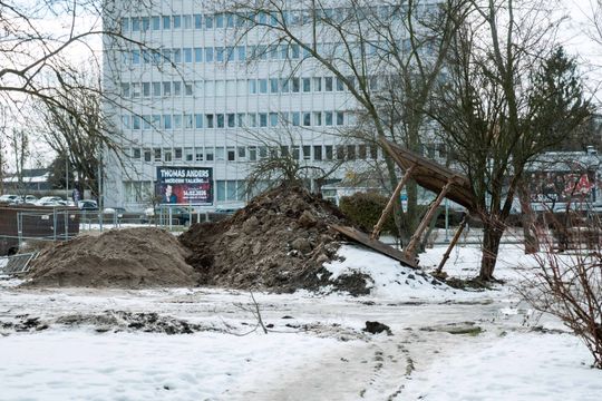 Budowa zbiornika retencyjnego na Placu Ołdakowskiego (zdjęcia)