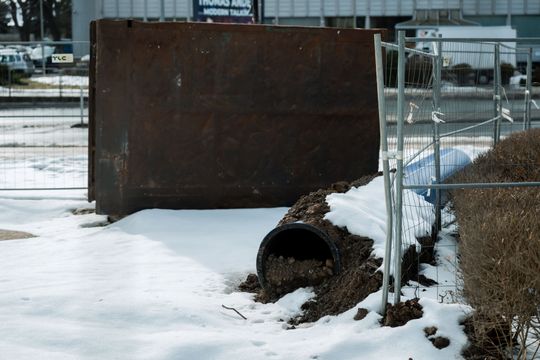 Budowa zbiornika retencyjnego na Placu Ołdakowskiego (zdjęcia)