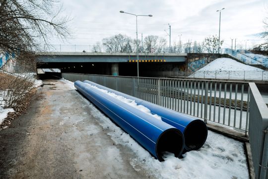 Budowa zbiornika retencyjnego na Placu Ołdakowskiego (zdjęcia)