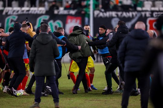 Awantura po meczu Radomiak Radom - Korona Kielce 