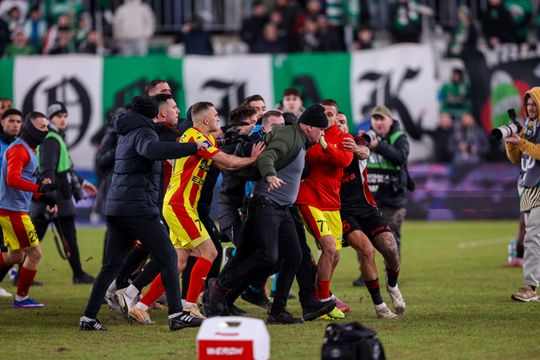 Awantura po meczu Radomiak Radom - Korona Kielce 