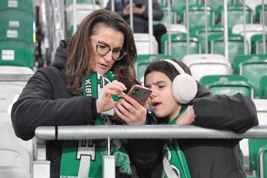 Kibice na meczu Radomiak - Korona Kielce