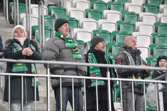 Kibice na meczu Radomiak - Korona Kielce