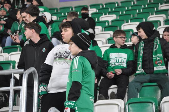 Kibice na meczu Radomiak - Korona Kielce