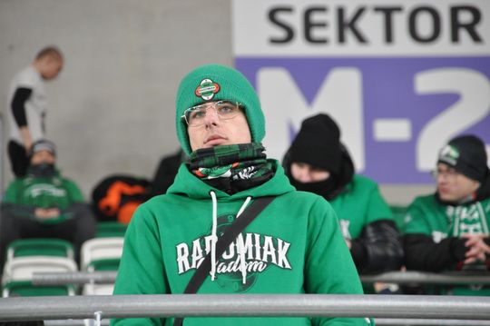 Kibice na meczu Radomiak - Korona Kielce