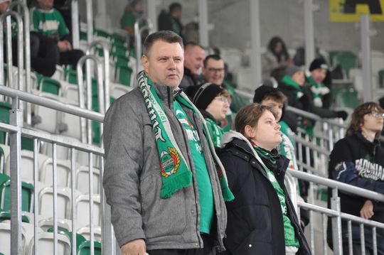 Kibice na meczu Radomiak - Korona Kielce