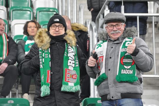 Kibice na meczu Radomiak - Korona Kielce