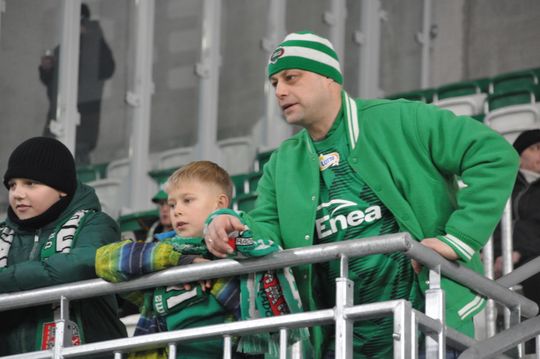 Kibice na meczu Radomiak - Korona Kielce