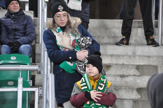 Kibice na meczu Radomiak - Korona Kielce