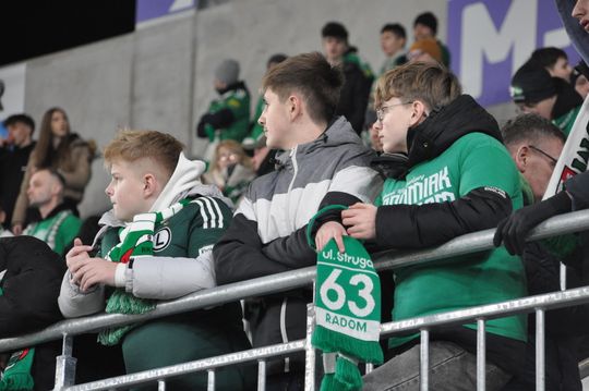 Kibice na meczu Radomiak - Korona Kielce