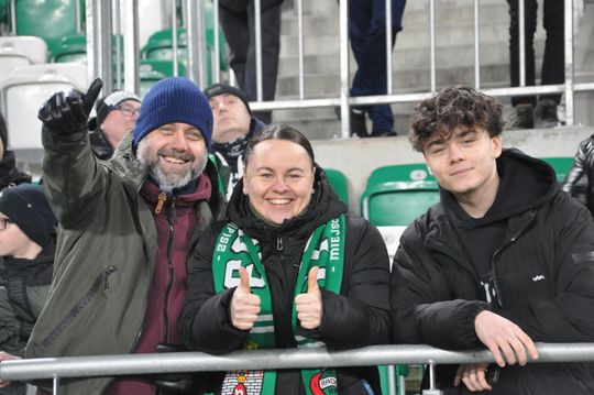 Kibice na meczu Radomiak - Korona Kielce