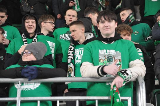 Kibice na meczu Radomiak - Korona Kielce