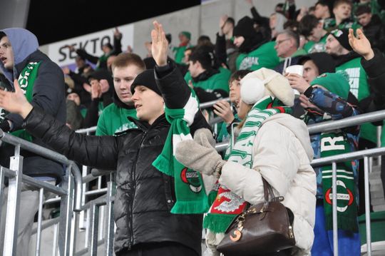 Kibice na meczu Radomiak - Korona Kielce
