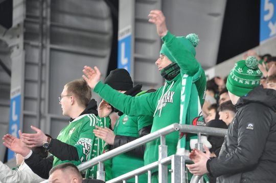 Kibice na meczu Radomiak - Korona Kielce