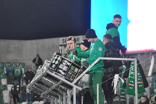 Kibice na meczu Radomiak - Korona Kielce