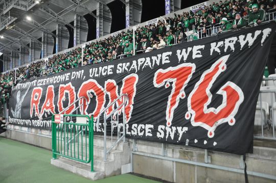Kibice na meczu Radomiak - Korona Kielce
