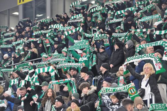 Kibice na meczu Radomiak - Korona Kielce