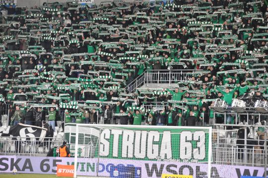 Kibice na meczu Radomiak - Korona Kielce