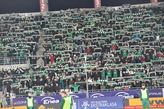 Kibice na meczu Radomiak - Korona Kielce