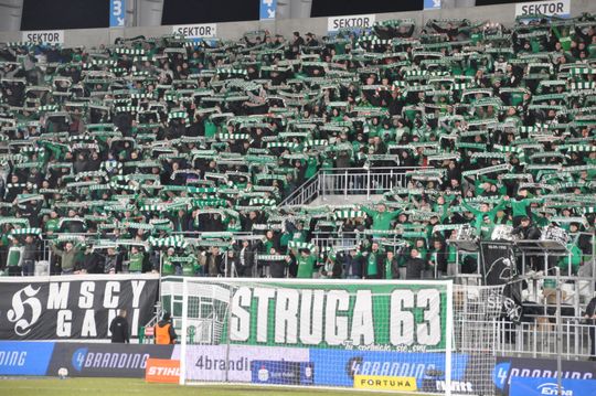 Kibice na meczu Radomiak - Korona Kielce