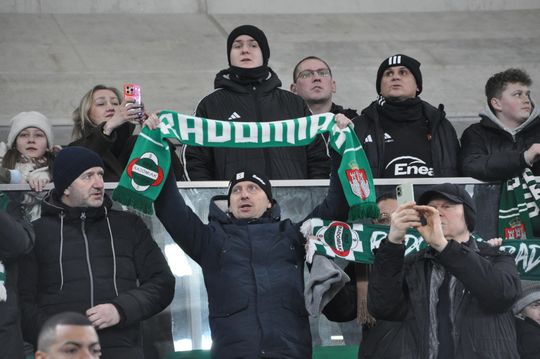 Kibice na meczu Radomiak - Korona Kielce