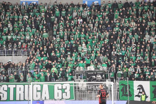 Kibice na meczu Radomiak - Korona Kielce