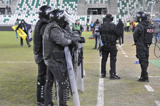 Zamieszki po meczu Radomiak Radom - Korona Kielce 