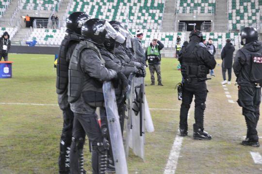 Zamieszki po meczu Radomiak Radom - Korona Kielce 