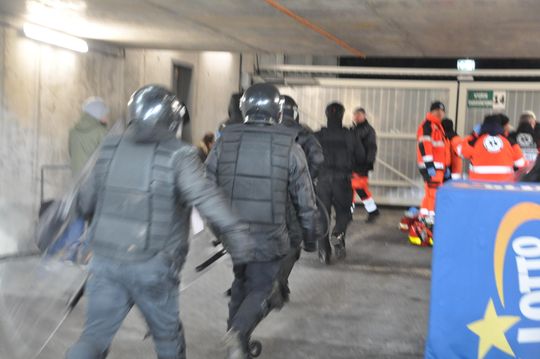 Zamieszki po meczu Radomiak Radom - Korona Kielce 