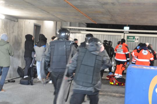 Zamieszki po meczu Radomiak Radom - Korona Kielce 