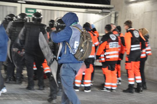 Zamieszki po meczu Radomiak Radom - Korona Kielce 