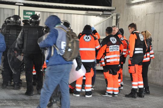 Zamieszki po meczu Radomiak Radom - Korona Kielce 