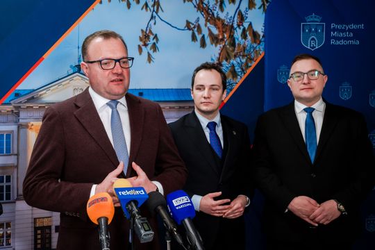 Konferencja prasowa dotycząca dofinansowań rządowych dla Radomia (zdjęcia)