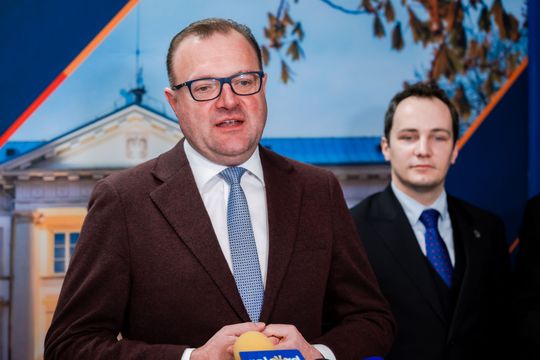 Konferencja prasowa dotycząca dofinansowań rządowych dla Radomia (zdjęcia)