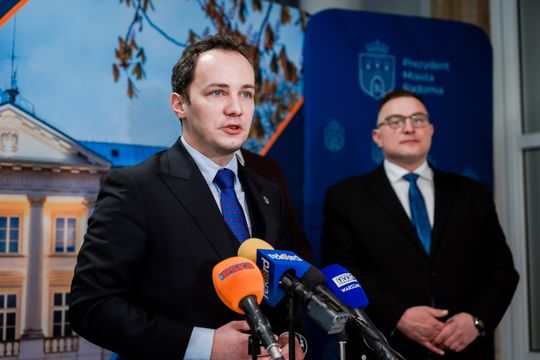 Konferencja prasowa dotycząca dofinansowań rządowych dla Radomia (zdjęcia)