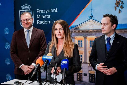 Konferencja prasowa dotycząca dofinansowań rządowych dla Radomia (zdjęcia)