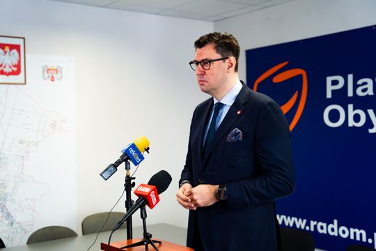 Konferencja prasowa posła Konrada Frysztaka (zdjęcia)