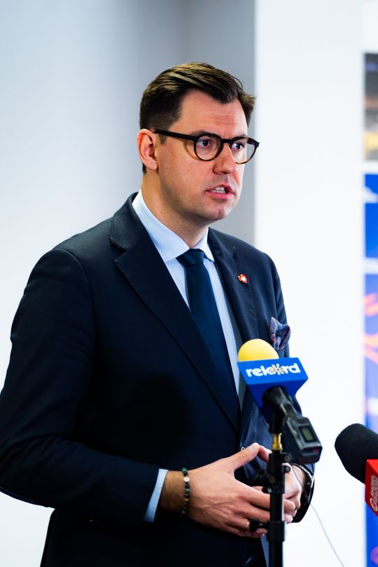 Konferencja prasowa posła Konrada Frysztaka (zdjęcia)