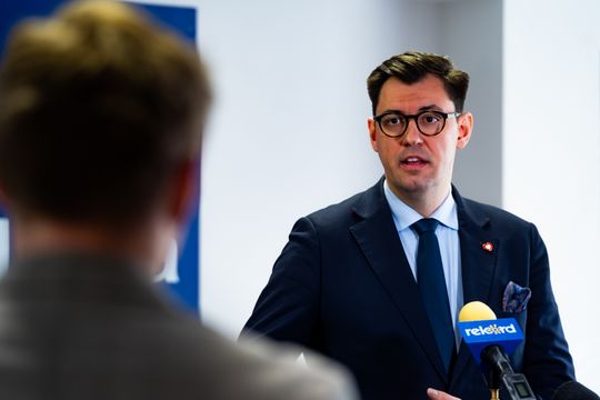 Konferencja prasowa posła Konrada Frysztaka (zdjęcia)