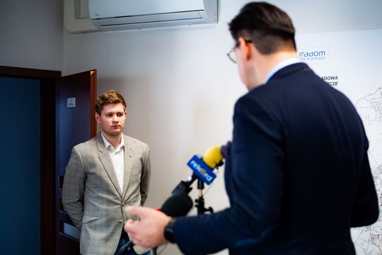 Konferencja prasowa posła Konrada Frysztaka (zdjęcia)