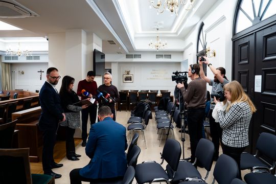 Konferencja prasowa przed poniedziałkową sesją Rady Miasta (zdjęcia)