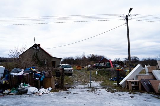 Pożar domu w Dąbrówce Nagórnej (zdjęcia)