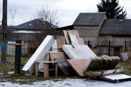 Pożar domu w Dąbrówce Nagórnej (zdjęcia)