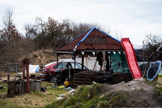 Pożar domu w Dąbrówce Nagórnej (zdjęcia)