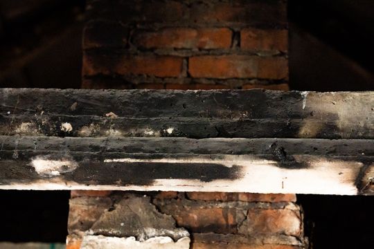 Pożar domu w Dąbrówce Nagórnej (zdjęcia)