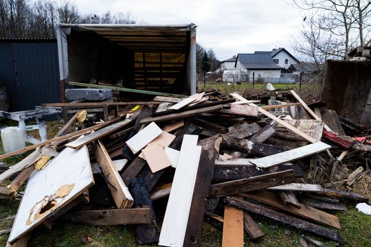 Pożar domu w Dąbrówce Nagórnej (zdjęcia)