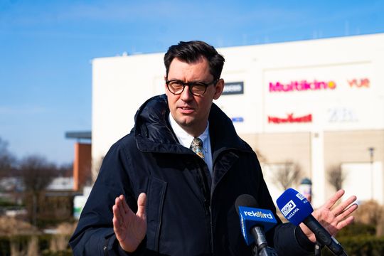 Konferencja prasowa posła Konrada Frysztaka (zdjęcia)