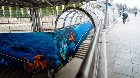 Nowy mural w przejściu podziemnym na ustroniu (zdjęcia)