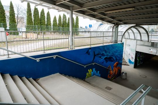 Nowy mural w przejściu podziemnym na ustroniu (zdjęcia)